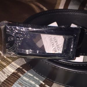 Versace belt size 95/110 38  black